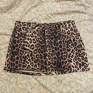 PacSun Brown and Black Pencil Mini Skirt Night Out